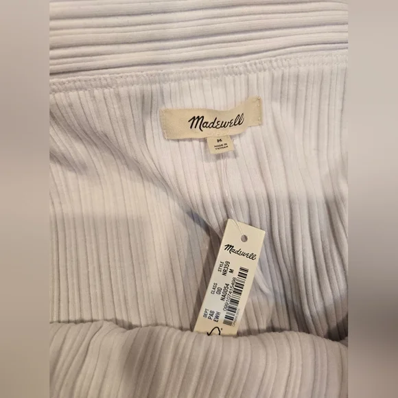 Madewell Ribbed Off-the-Shoulder Top white medium $62 - Picture 6 of 8